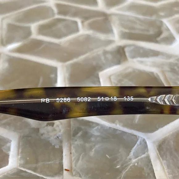 Ray Ban RB5286 eyeglasses in light tortoise - Picture 6 of 9